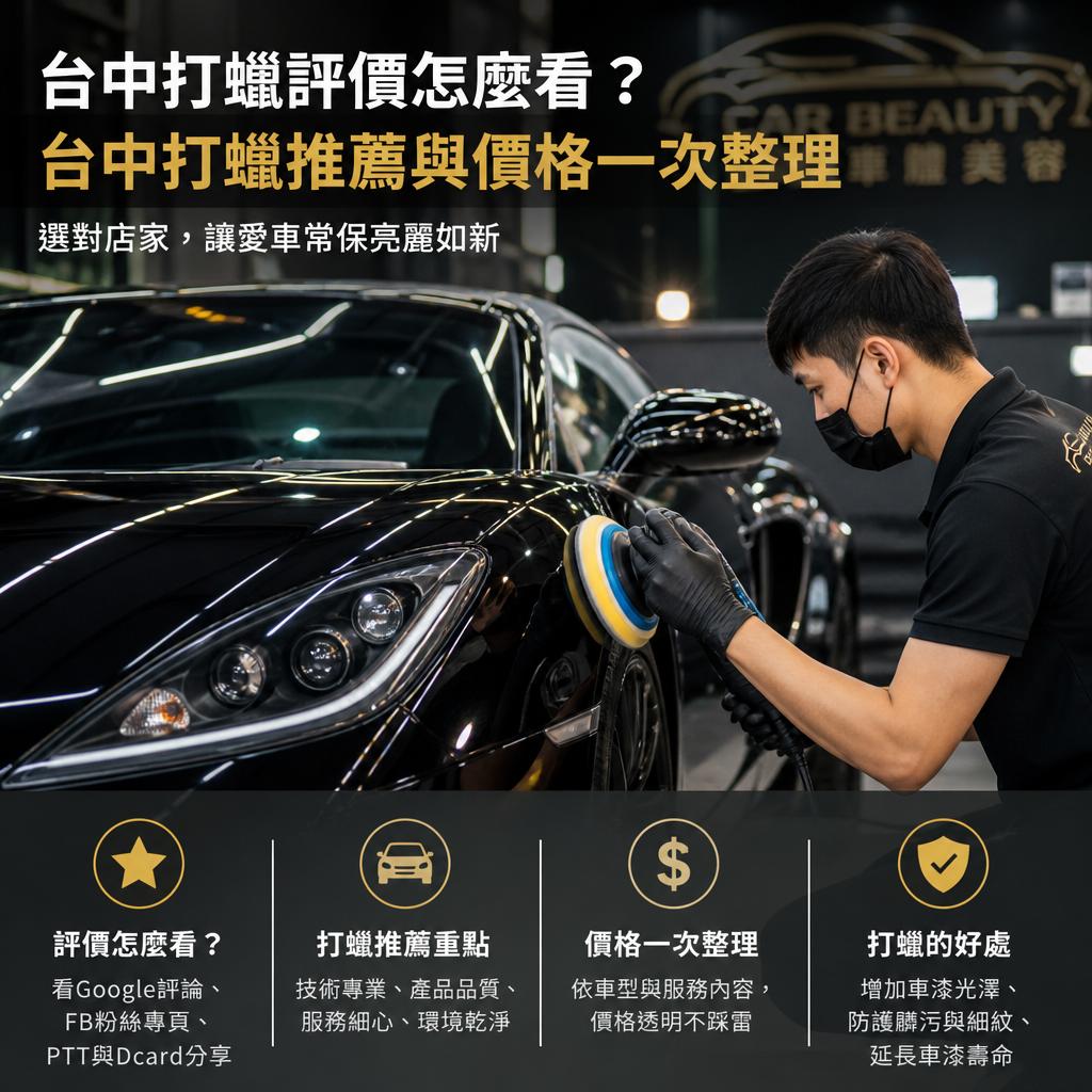 台中打蠟評價怎麼看?台中打蠟推薦與價格一次整理
